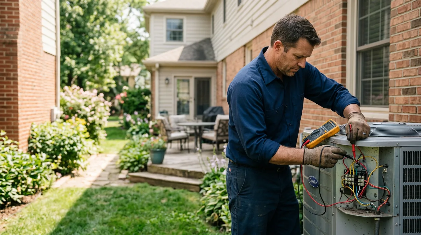 HVAC technician working near Baileys Harbor, WI